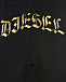 Черные спортивные брюки с золотистым логотипом Diesel | Фото 3