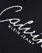 Черная толстовка-худи с принтом Calvin Klein | Фото 3