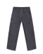 Вельветовые брюки с карманами-карго, темно-серые Dan Maralex | Фото 1