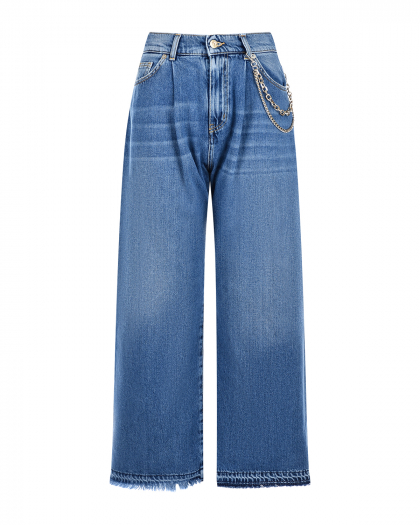 Синие джинсы свободного кроя  | Фото 1