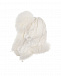 Белая шапка-ушанка с отделкой мехом песца Chobi | Фото 4