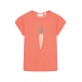 Оранжевая футболка с принтом &quot;морковь&quot; Sanetta Kidswear | Фото 1