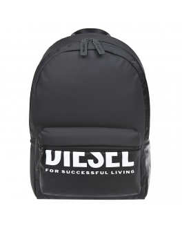 Черный рюкзак с белым логотипом,43x33x11 см Diesel Черный, арт. J00405 P3329 H1532 | Фото 1