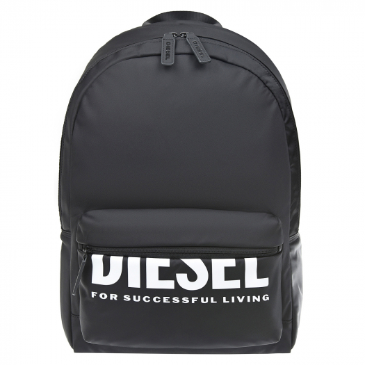 Черный рюкзак с белым логотипом,43x33x11 см Diesel | Фото 1
