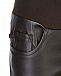 Коричневые брюки для беременных Ultra Skinny из эко-кожи Pietro Brunelli | Фото 6