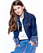 Куртка джинсовая с отделкой на рукавах, синяя Emporio Armani | Фото 2
