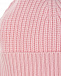 Розовая шапка с помпоном из меха Yves Salomon | Фото 3