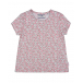 Розовая футболка со сплошным принтом Sanetta fiftyseven | Фото 1