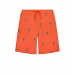 Оранжевые шорты с вышивкой &quot;Пальмы&quot; Stella McCartney | Фото 1