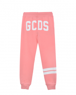 Розовые спортивные брюки с логотипом GCDS Розовый, арт. 22523 042 PINK | Фото 2