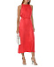 Платье сатиновое с поясом, красное Pietro Brunelli | Фото 4