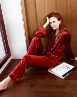 Шелковая пижама бордового цвета Primrose Бордовый, арт. 1W.502RB.S015 | Фото 2