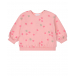 Розовый свитшот с принтом &quot;яблоки&quot; Sanetta Kidswear | Фото 1