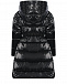 Черное стеганое пальто с глянцевым эффектом TWINSET | Фото 2