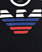 Черная футболка с контрастным логотипом Emporio Armani | Фото 3