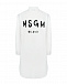 Белое платье-рубашка MSGM | Фото 2