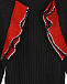 Черный джемпер с красными рюшами MSGM | Фото 3