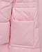 Стеганое пальто-пуховик, розовое Monnalisa | Фото 3
