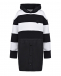 Платье-худи в черно-белую полоску Moncler | Фото 1