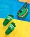 Зеленые шлепки с декором &quot;крокодил&quot; Stella McCartney | Фото 2