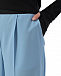 Голубые брюки с черным поясом на резинке MSGM | Фото 7