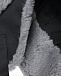Шапка ушанка с отделкой серым мехом Ploomlé | Фото 7