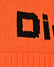 Шапка с черным лого, оранжевая Diesel | Фото 3