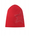 Красная шапка с декором "звезда"