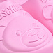 Шлепки с объемным мишкой в тон, розовые Moschino | Фото 6