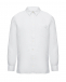 Льняная рубашка с длинными рукавами, белая 120% Lino | Фото 1