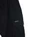 Черные шорты с карманами-карго Yporque | Фото 3