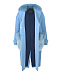 Голубое пальто с меховыми карманами в тон Blancha | Фото 6