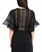 Черное платье-кафтан с кружевной отделкой Charo Ruiz | Фото 8