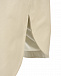 Кожаная куртка-рубашка сливочного цвета с талией на кулиске  | Фото 9