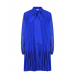 Синее платье с воротником аскот No. 21 | Фото 1