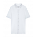 Белая трикотажная рубашка с короткими рукавами Silver Spoon | Фото 1