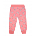 Розовые спортивные брюки с цветочным принтом MARNI | Фото 1
