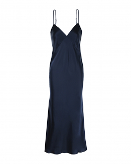 Темно-синее платье-комбинация Olivia von Halle , арт. ISSA - NAVY CORE NAVY CORE | Фото 1
