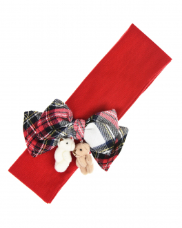 Красная повязка с бантом Aletta Красный, арт. FRS210973-48 S1299 | Фото 1