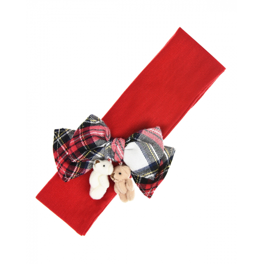 Красная повязка с бантом Aletta | Фото 1