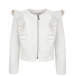 Белая куртка с оборками Monnalisa | Фото 1