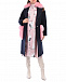 Темно-синее пальто с розовыми карманами из меха Blancha | Фото 4