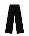 Черные спортивные брюки из велюра Monnalisa | Фото 2