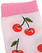 Светло-розовые носки с принтом &quot;вишни&quot; Story Loris | Фото 2