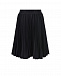 Черная плиссированная юбка средней длины Aletta | Фото 3