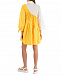 Бело-желтое платье с воланом  | Фото 4