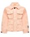 Джинсовая куртка с накладными карманами, розовая No. 21 | Фото 1
