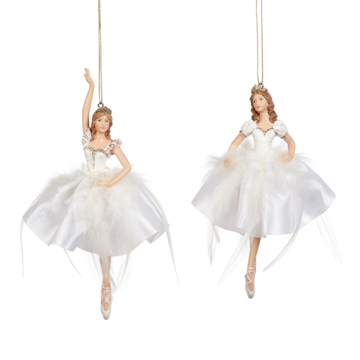 Декор Балерина пачка-перо, 2 вида в ассортименте, белая, 18 см, цена за 1 шт. Goodwill | Фото 1
