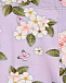 Леггинсы с цветочным принтом, фиолетовые Monnalisa | Фото 3