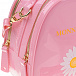 Розовая сумка с декором &quot;ромашка&quot;, 18x15x9 см Monnalisa | Фото 5